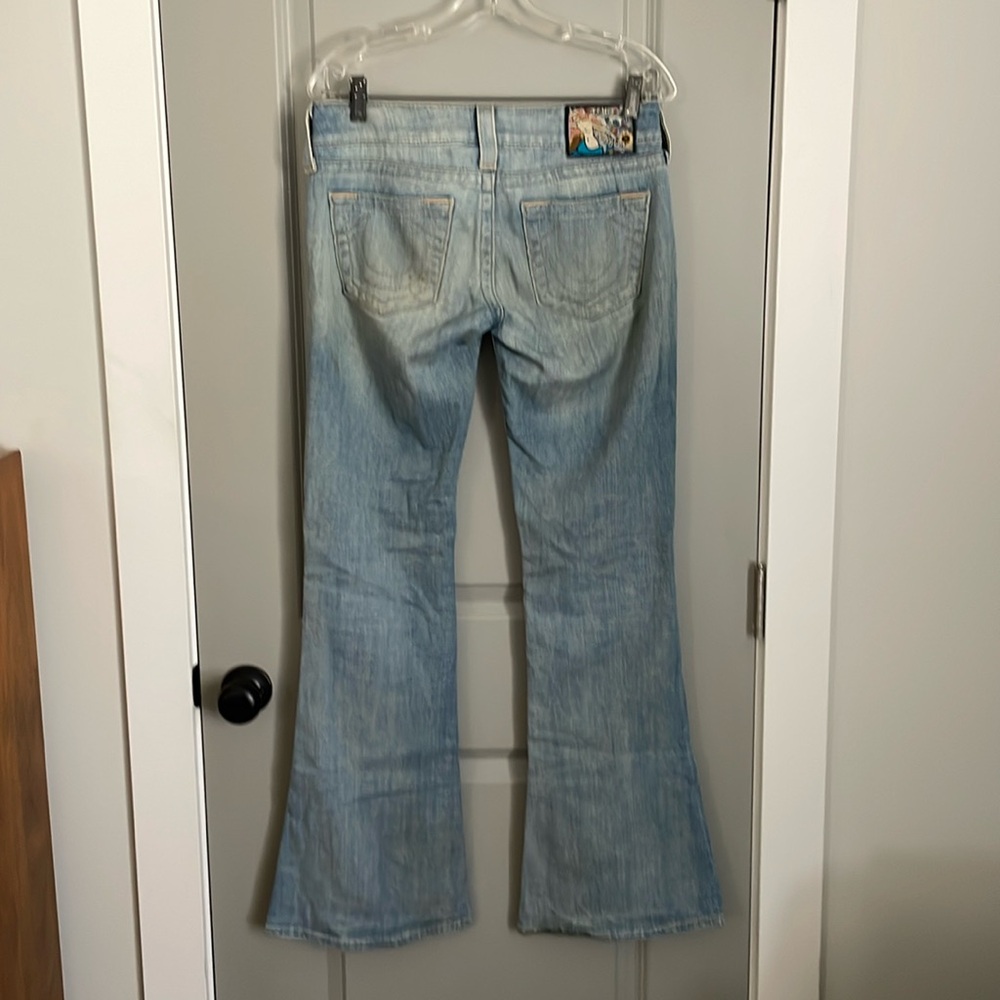 Preowned True Religion, 28 X 32, Light Blue&Beige… - image 1